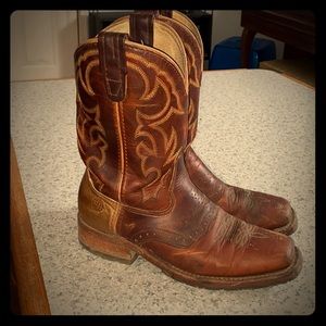 Mens Double H square toe boots 9.5